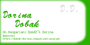 dorina dobak business card